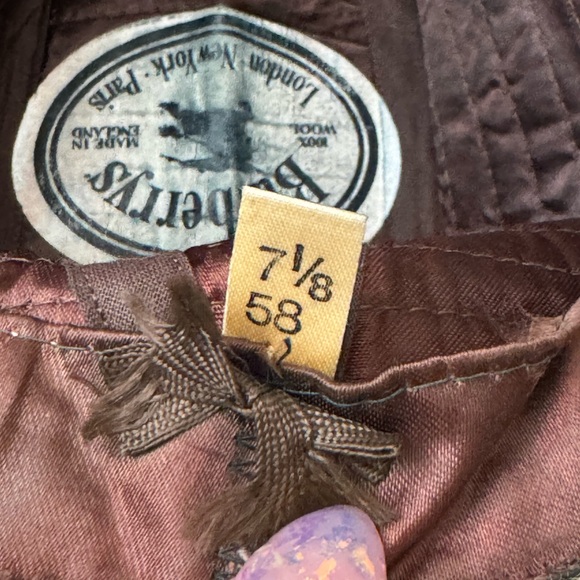 Burberry Vintage Wool Nova Check Bucket Hat - Picture 6 of 7